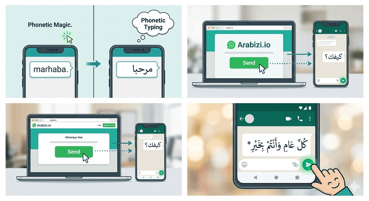 How to Send Arabic Messages on WhatsApp From Any Device
